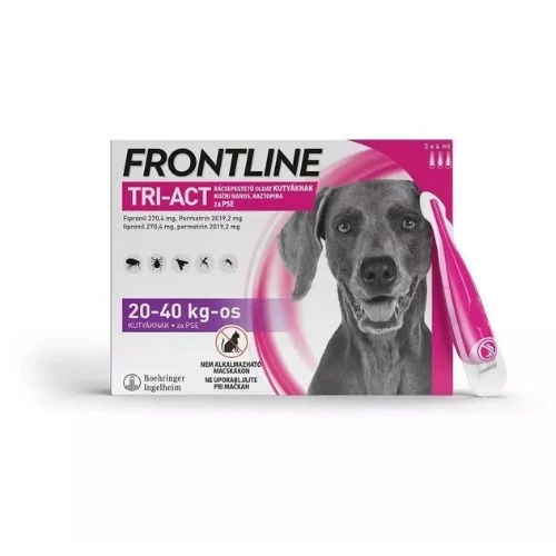 Frontline Tri-Act Rácsepegtető oldat kutyáknak 20-40kg 3X