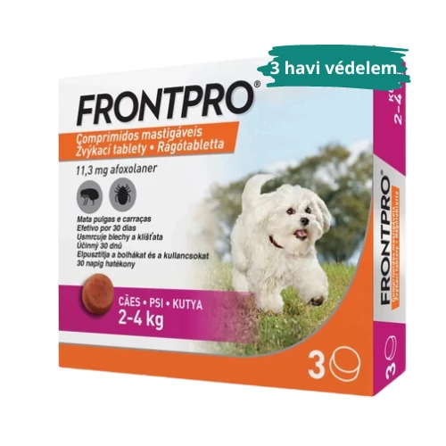 Frontpro Rágótabletta kutyáknak XS 2-4kg 3x11mg