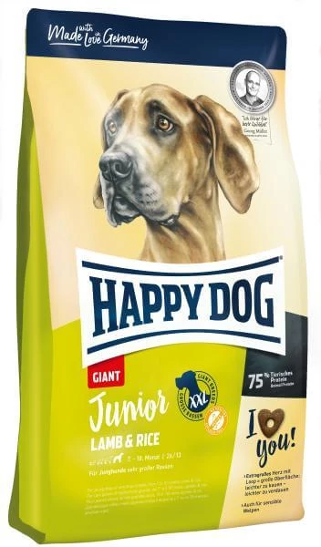 Happy Dog Junior Giant  Lamb & Rice 4 kg Kutyatáp