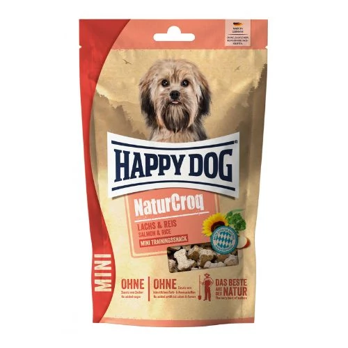 Happy Dog Natur-Croq Mini Snack Lazac 100g