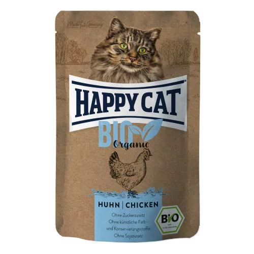 Happy Cat Pouch Bio Csirke 85g