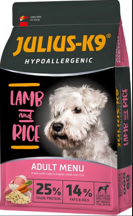 JULIUS-K9 Hypoallergenic Adult Lamb&Rice 2x12kg