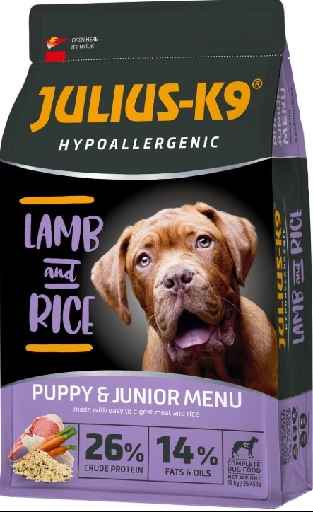 Julius-K9 Hypoallergenic Puppy & Junior Lamb & Rice 3x12kg