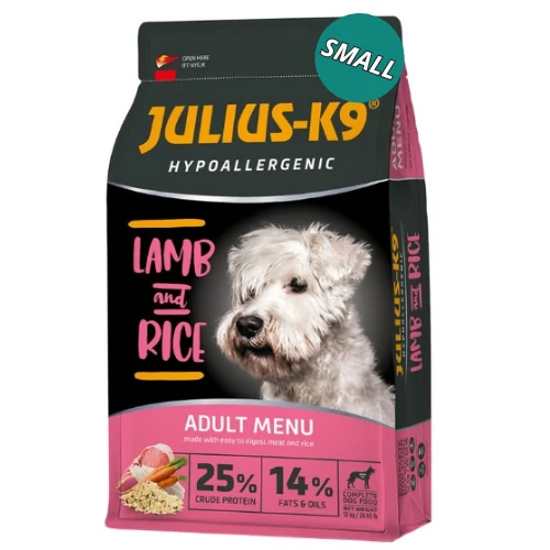 JULIUS-K9 Hypoallergenic Adult Lamb&Rice Small 3kg