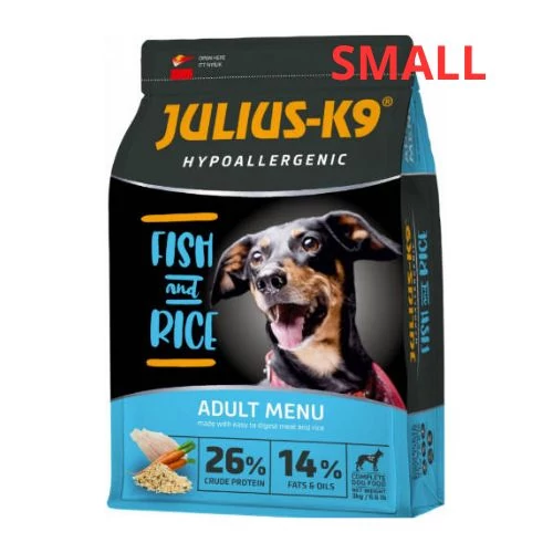 Julius-K9 Hypoallergenic Adult Small Fish & Rice 12kg