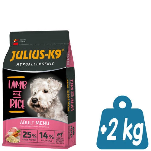 JULIUS-K9 Hypoallergenic Adult Lamb&Rice 12+2kg