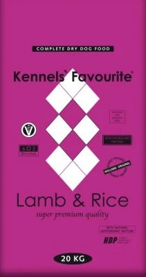 Kennels' Favourite Lamb&Rice száraztáp felnőtt kutyáknak 3kg