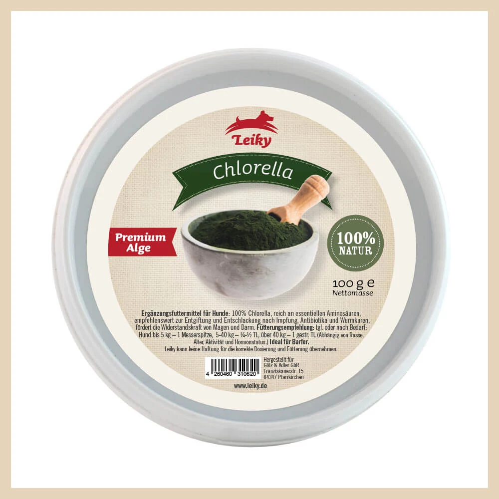 Leiky 100% Chlorella zöldalga 100g