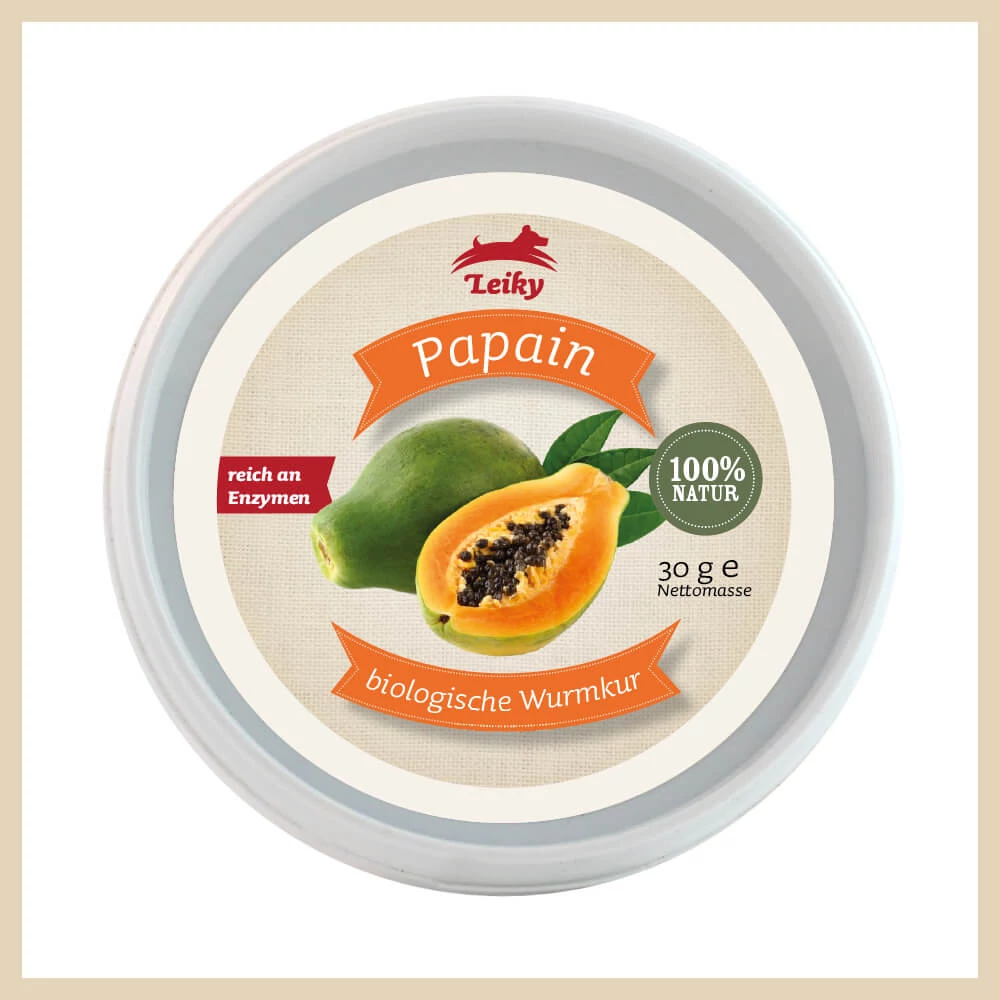 Leiky 100% Papain - a természetes védelem férgek ellen 30g