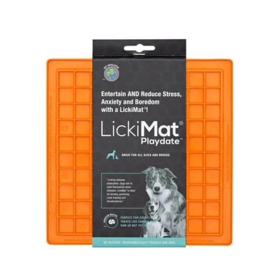 LickiMat Classic Playdate - narancs