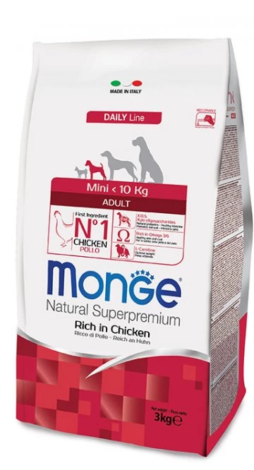 Monge Mini Adult Chicken 15 kg kutyatáp