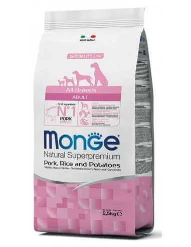 Monge Dog Speciality line All Breeds Puppy & Junior Sertés, Rizs, Burgonya 12 kg