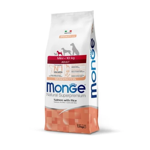 Monge Mini Adult Salmon and Rice 7,5 kg kutyatáp