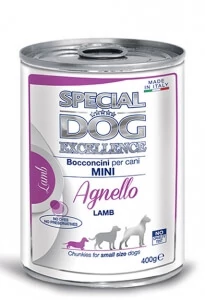 MONGE SPECIAL DOG EXCELLENCE MINI ADULT bárány darabkák konzerv 400g