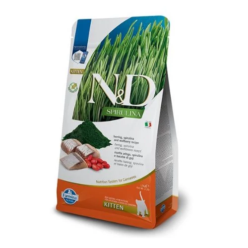 N&D Spirulina Cat Kitten Hering 1,5kg
