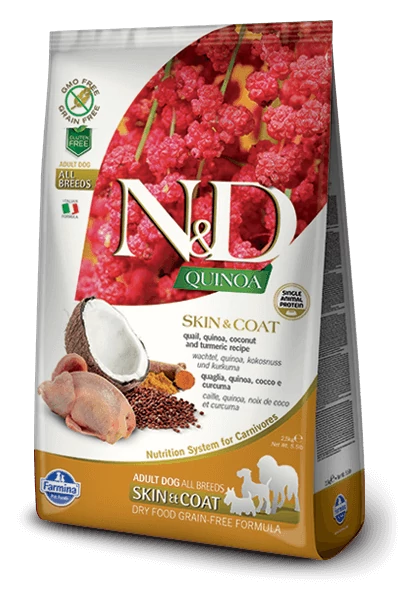 N&D Dog Grain Free Quinoa Skin&Coat Fürj 7 kg