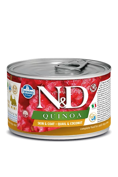 N&D Dog Quinoa konzerv fürj&kókusz 140g