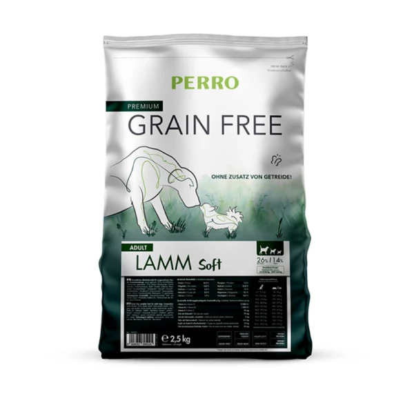 PERRO Grain Free Adult Soft Bárány kutyatáp - 2,5kg
