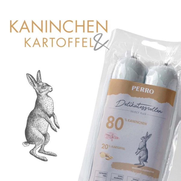 PERRO Select Plus Prémium Kutyapárizsi - Nyúl & Krumpli - 2x400g