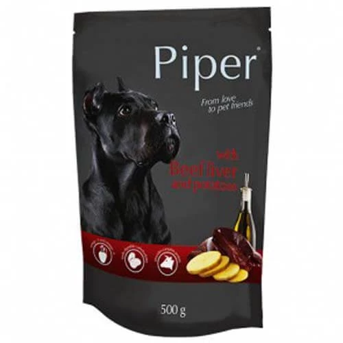PIPER ADULT alutasak kutyáknak marhamájjal és burgonyával 500g