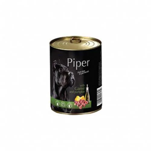 Piper Kutyakonzerv Felnőtt Kutyáknak Vadhússal és Sütőtökkel 400g