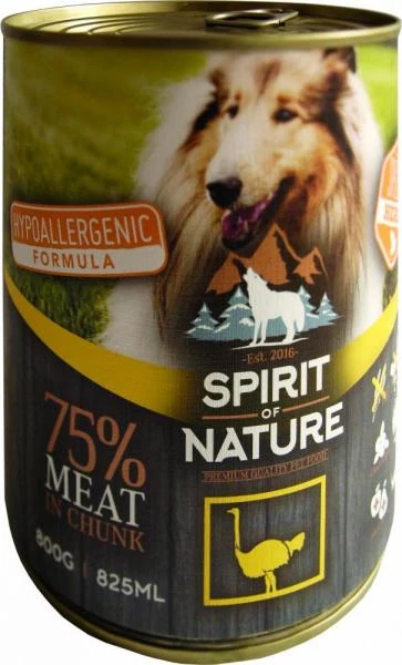 Spirit of Nature Dog konzerv Strucchússal 12x800g