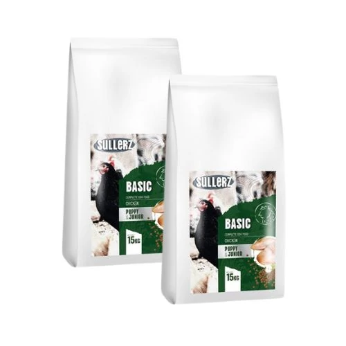 SullerZ Basic Puppy&Junior Chicken (Csirke) Kutyatáp 2x15 kg