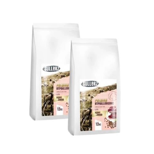 SullerZ Premium Hypoallergenic Puppy&Junior Lamb (Bárány) Kutyatáp 2x12 kg