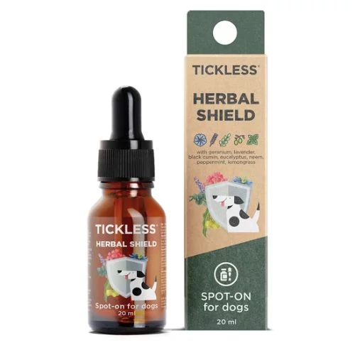 Tickless Herbal Shield Spot-on - 100% természetes illóolaj keverék kutyáknak 20ml