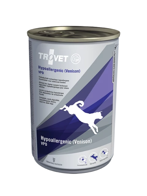 Trovet Hypoallergenic Venison&Potato Diet/VPD konzerv kutyáknak 400g