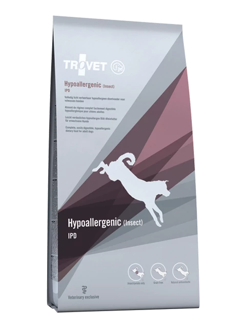 Trovet Hypoallergenic Insect&Potato DIET/IPD száraztáp kutyáknak 3 kg