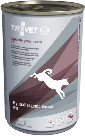 Trovet Hypoallergenic Insect&Potato Diet/IPD konzerv kutyáknak 400 g