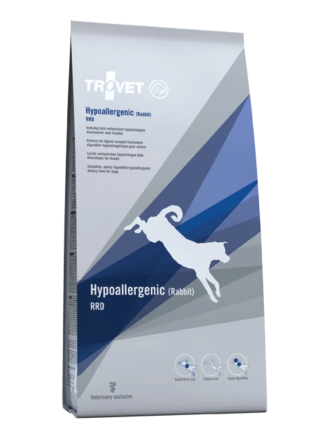 Trovet Hypoallergenic Rabbit&Rice Diet/RRD száraztáp kutyáknak 3 kg