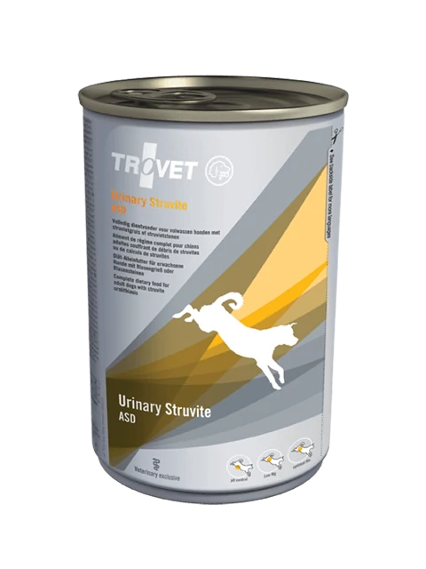 Trovet Urinary&Struvite (ASD) Dog konzerv táp kutyáknak 400 g