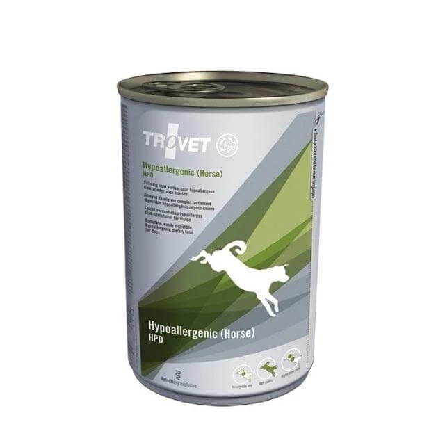 Trovet Hypoallergenic Horse&Pootato Diet HPD konzerv kutyáknak 400g