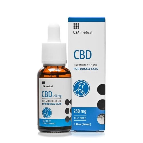 USA M CBD olaj kutyáknak és macskáknak 250 mg CBD / 30 ml