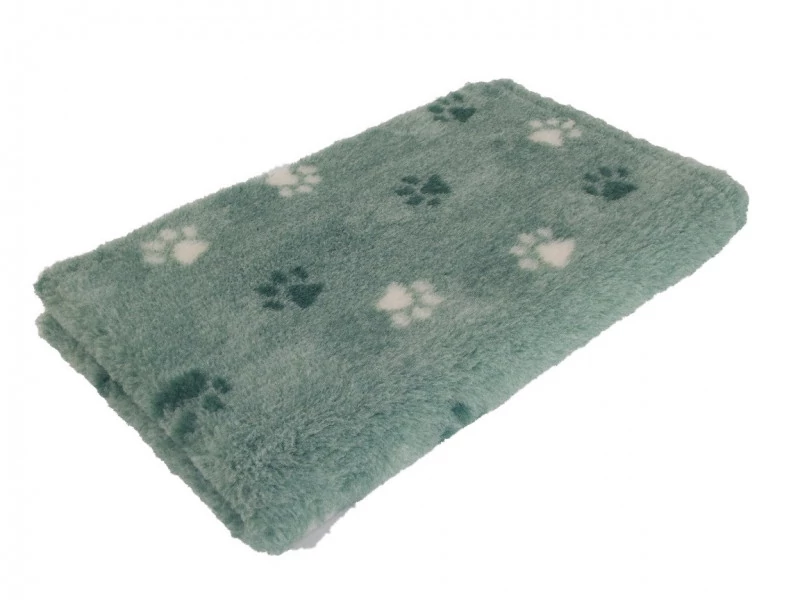 Vetbed Csúszásmentes, Ízületkímélő Kutyafekhely Zöld, 2 féle tappancs mintával 150x100 cm