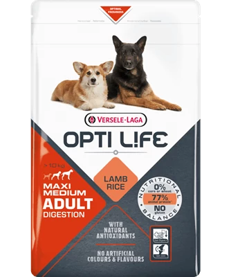 Versele Opti Life Adult Digestion Medium & Maxi kutyatáp 12,5 kg