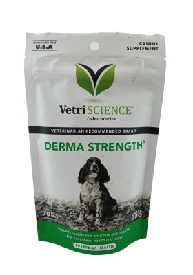 Vetri Science Derma Strength Rágótabletta az egészséges bőrért és szőrzetért kutyáknak 70x