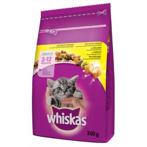 WHISKAS száraz macskatáp 14kg Csirke JUNIOR