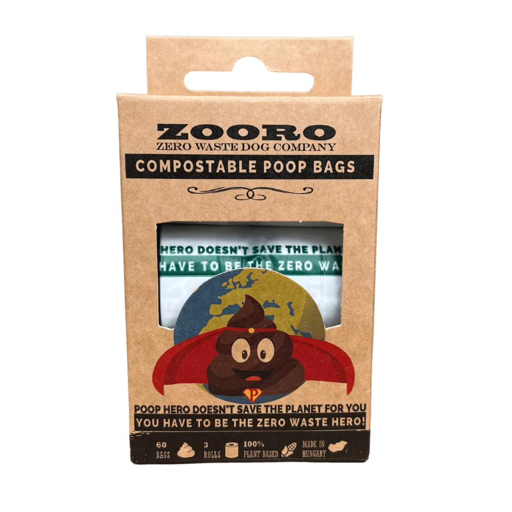 Zooro - PoopHero Lebomló Kakizacskó, 60 db-os kiszerelés