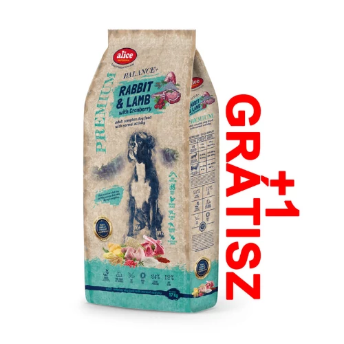 Alice PROFESSIONAL Adult Balance Rabbit&Lamb with cranberry 17kg+1kg