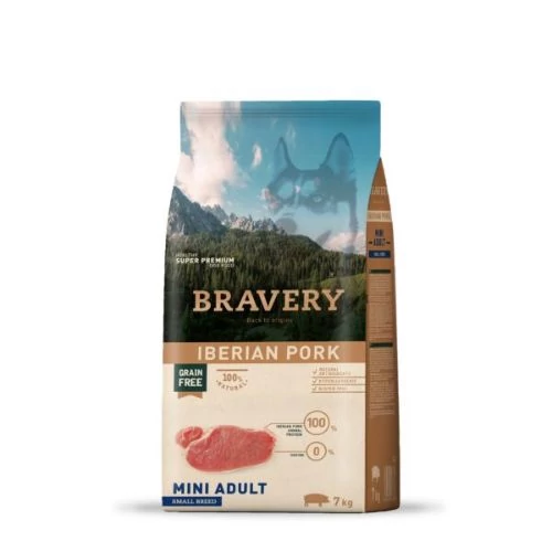 Bravery Iberian Pork Mini Adult Small Breeds 7 kg kutyatáp