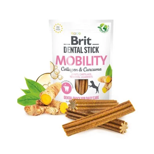 Brit Dental Stick Mobility with Collagen & Curcuma 251g