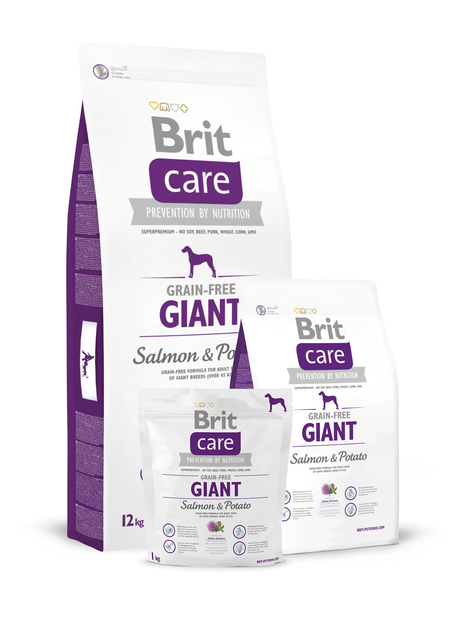 Brit Care Grain-free Giant Salmon & Potato 12 kg kutyatáp