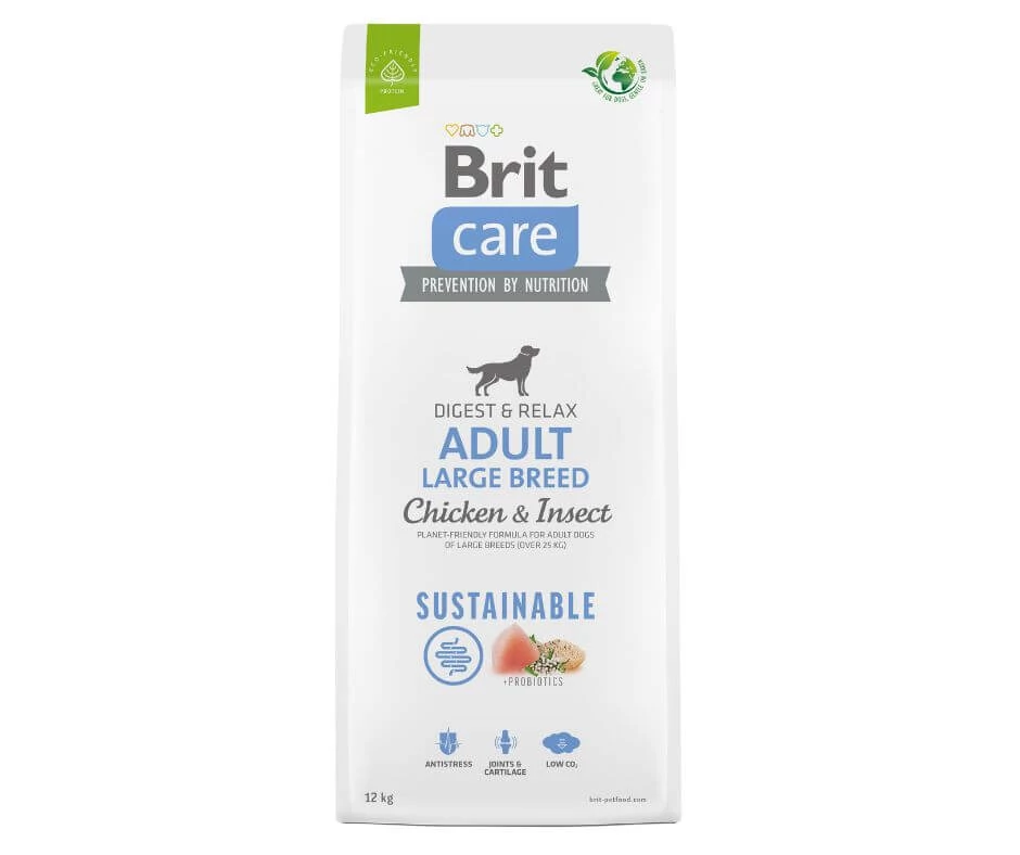 Brit Care Sustainable Adult Large Breed Chicken & Insect 2x12 kg
