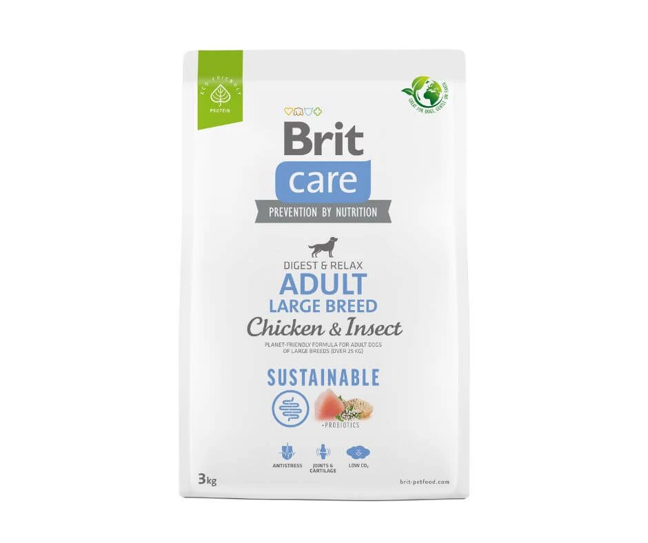 Brit Care Sustainable Adult Large Breed Chicken & Insect 3 kg