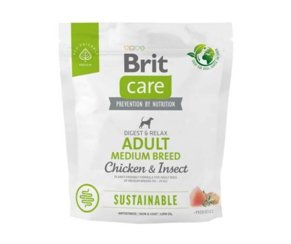 Brit Care Sustainable Adult Medium Breed Chicken & Insect 1 kg