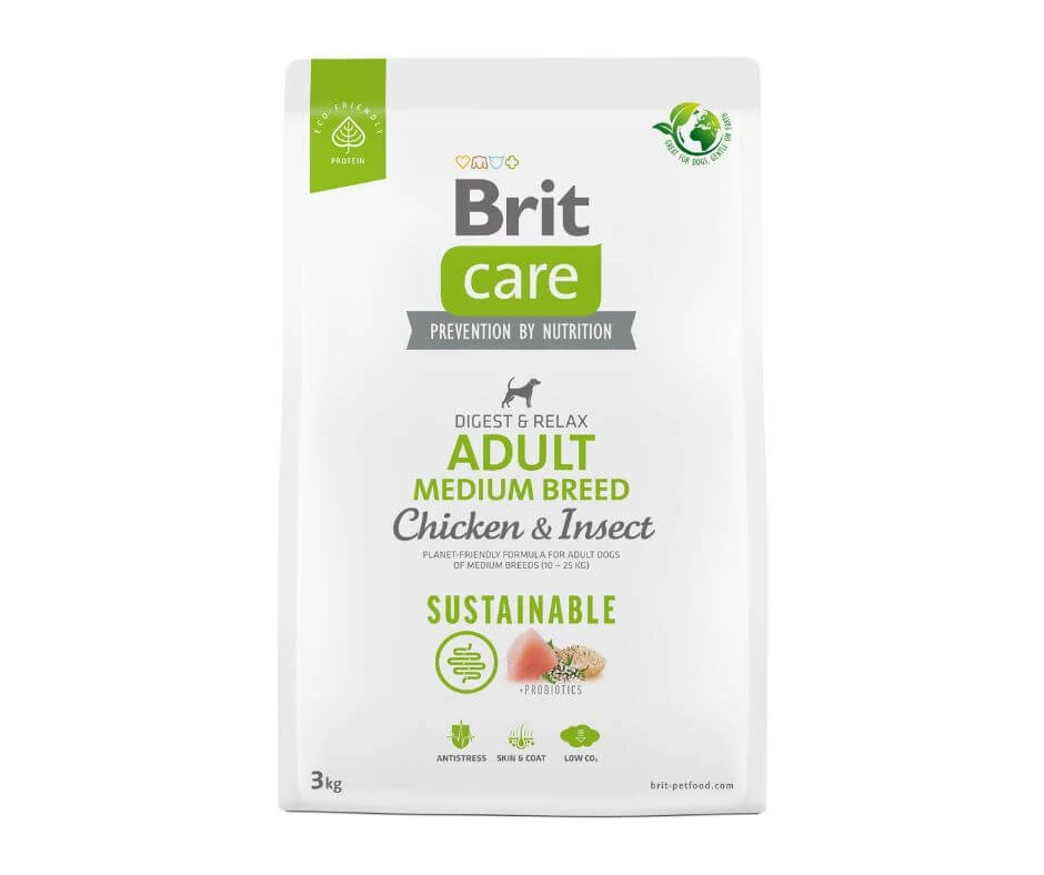 Brit Care Sustainable Adult Medium Breed Chicken & Insect 3 kg
