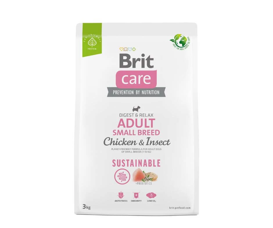 Brit Care Sustainable Adult Small Breed Chicken & Insect 3 kg